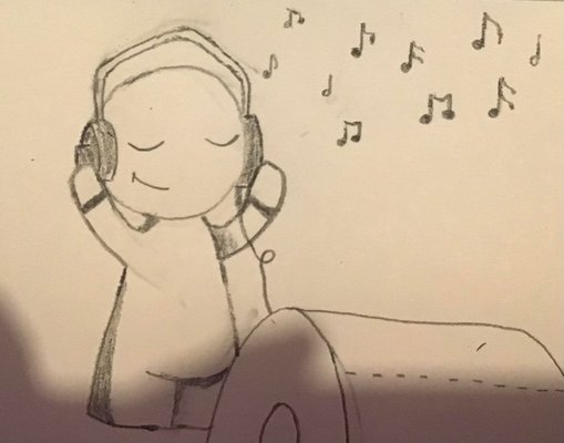 My Artwork Little Person Listening to Music on Headphones.jpg