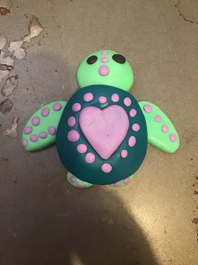 My Artwork Polymer Clay Turtle Ms. Flipflaps.jpg