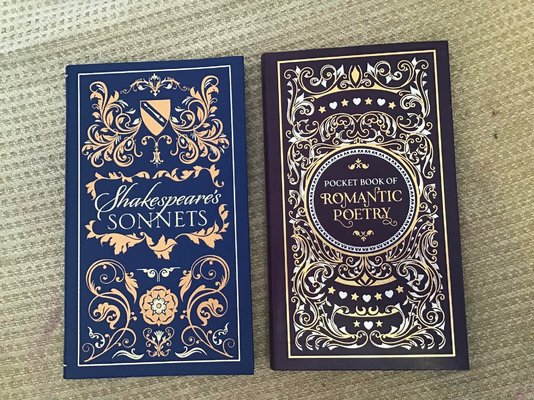 Poetry Books from Homesense Leatherbound Gilded Edges Pocket Book of Romantic Poetry Shakespea...jpg