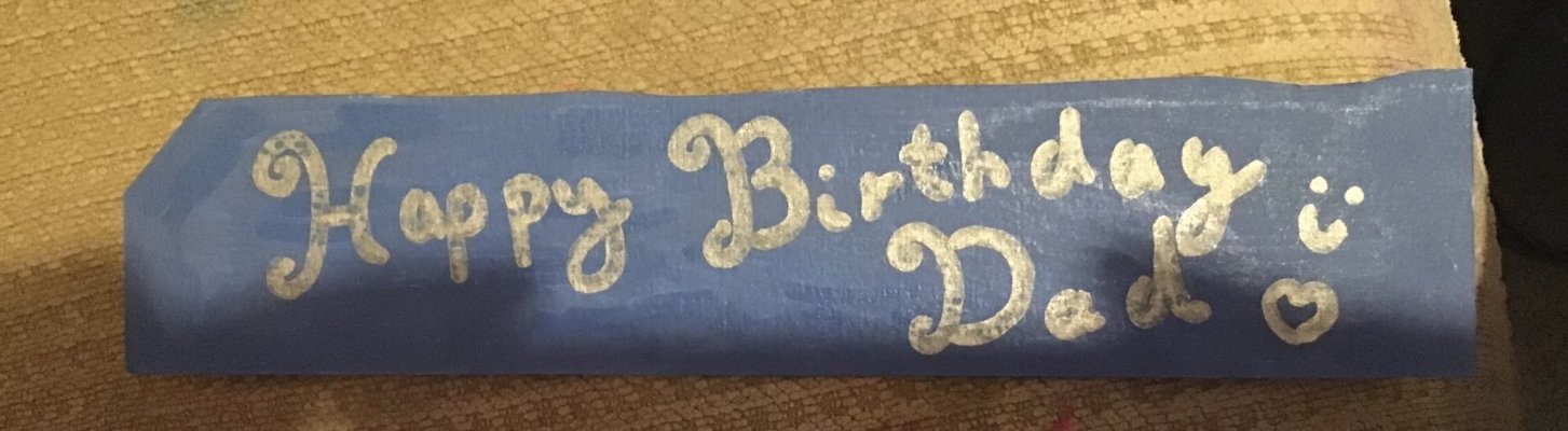 My Artwork Dad's Birthday Bookmark Oil Paint Marker Pens Front.jpg