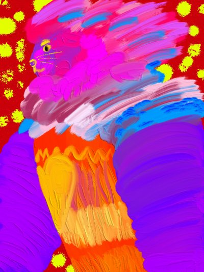 My Artwork The Lion King Brings Light and Peace to a World of Bloodshed Digital Oils iPad Art ...jpg