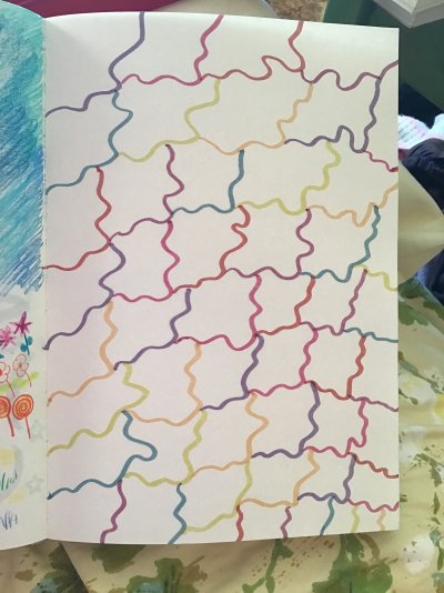 My Artwork Colourful Abstract %22Tesselating%22 Shapes Docrafts Artiste Brush Pens Vintage Col...jpg