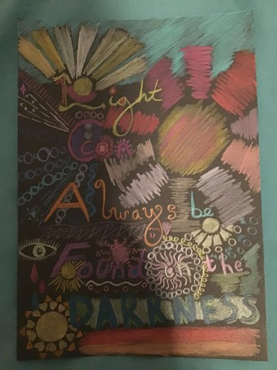 My Artwork Light Can Always Be Found In the Darkness Faber Castell Black Edition Coloured Penc...jpg