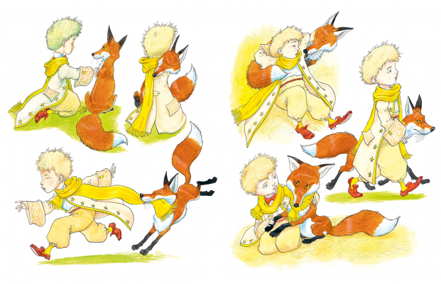 The Little Prince Antoine De Saint-Exupery Chris Riddell Ros Schwartz Hardcover Sample Page 2.png