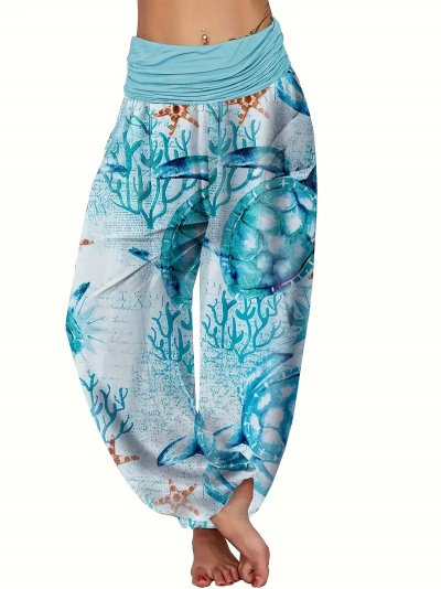 Temu Harem Pants Turtle on Undersea Blue Background.jpg