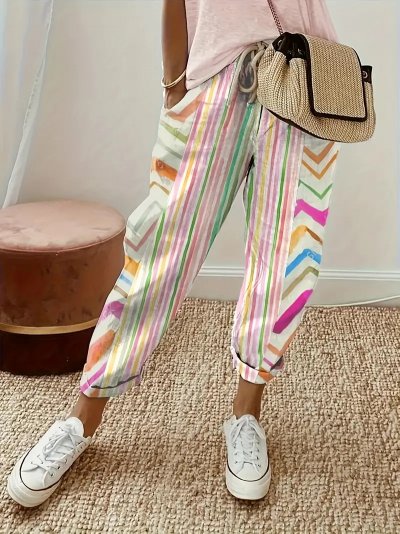 Temu Trousers Colourful Stripes & Chevron.jpg