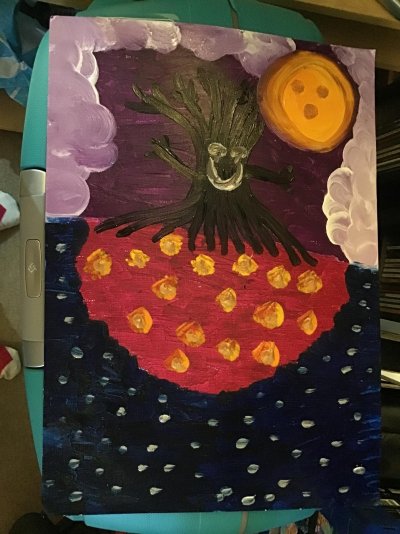 2023 Creative Project Week 38 Picture 23 Spooky Tree Moon Pink Blue Purple Oil Paint Oil Paint...jpg
