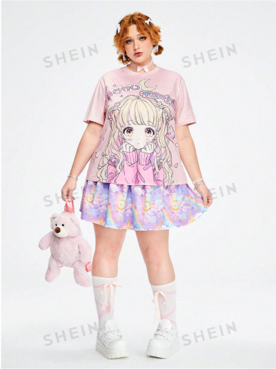 Screenshot 2024-07-20 at 22-13-30 ROMWE Anime Plus Size Casual Cute Cartoon Printed Loose T-Sh...png