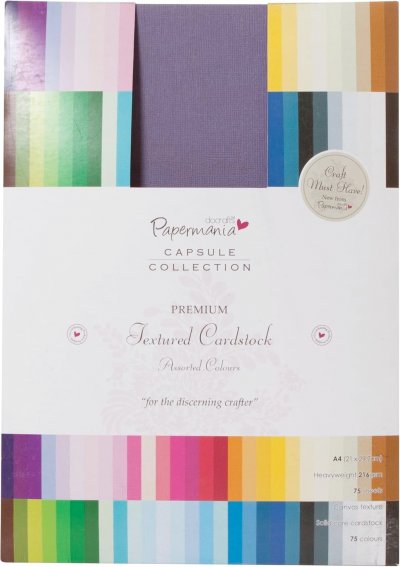 Papermania 75 Sheets 75 Colours A4 Textured Cardstock.jpg