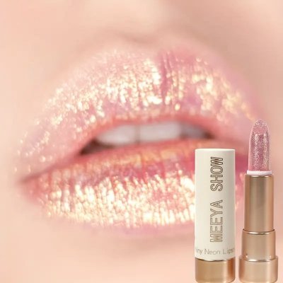 Temu Makeup 13 - Meeya Show Glitter Lipstick Golden Pink.jpg