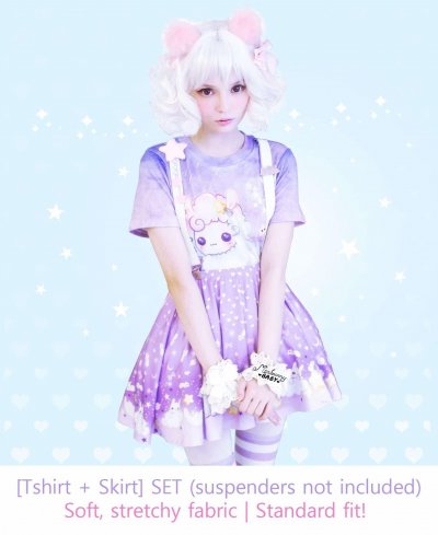 Dreamy Alpaca T-shirt + Skirt Set MerbunnyBaby.jpg