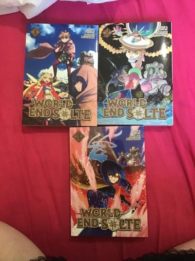 Manga Purchases Front Covers World End Solte 1-3.jpg