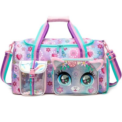 Temu Bags 02 - Duffel with Metallic Cat Design.jpg