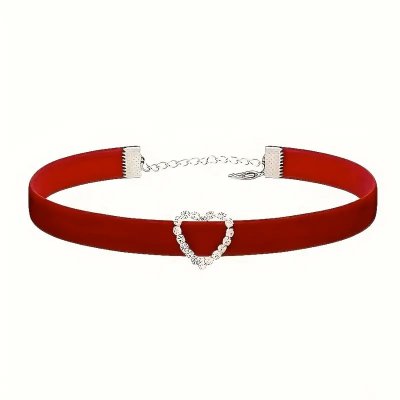 Temu Accessories 22 - Red Choker Necklace With Heart.jpg