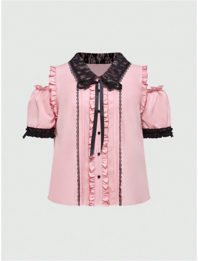 Screenshot 2025-03-18 at 08-39-20 ROMWE Kawaii Cute & Preppy Casual Plus Size Blouse For Ladie...png