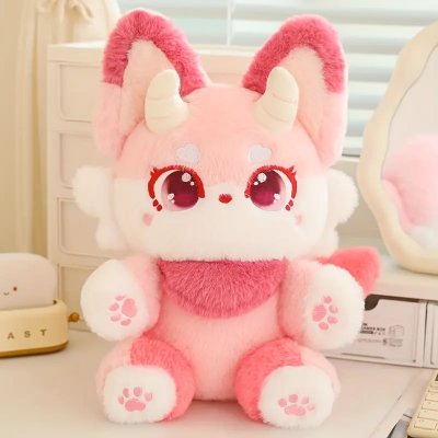 Temu Plushies 07 - Molutian Dinosaur Fox Pink.jpg