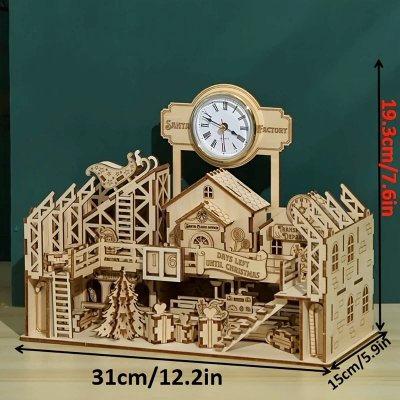 Temu Building Kits 05 - Wooden Puzzle 3D Christmas Santa Workshop.jpg