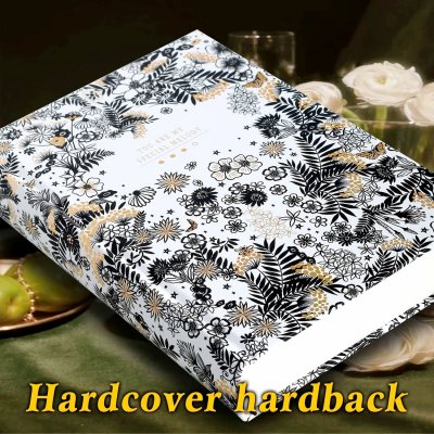 Temu Sketch:Notebooks 01 - Black and Gold Flowers Hardback White Paper Sketchbook 320 pages.jpg