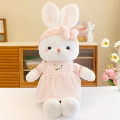 Temu Plushies 08 - Spring Bunny in Pink Dress.jpg