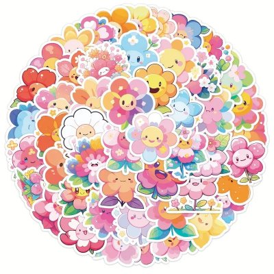 Temu Stickers 07 - Smiley Trippy Flowers.jpg