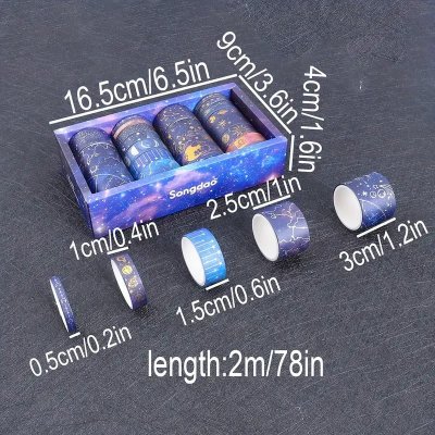 Temu Washi Tapes 01 - Blue & Foil Galaxy.jpg