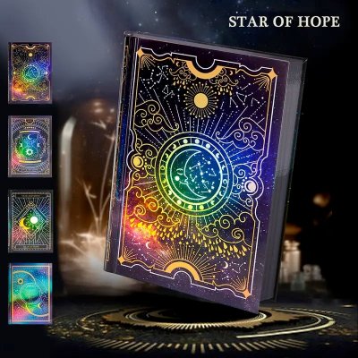 Temu Sketch:Notebooks 02 - Hot Stamped Moon Cover Black Cardstock 100gsm Sketchbook.jpg