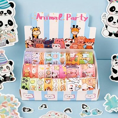 Temu Washi Tapes 03 - Cute Animal Party.jpg