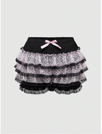 Shein Clothing 5 - Black Bloomers Pink Lace Frills Ruffles.png