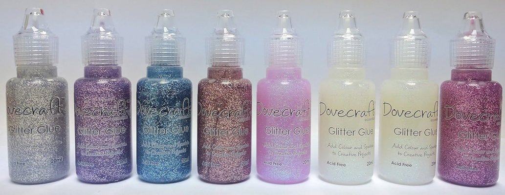 Dovecraft Pastel Glitter Glue x 8 Colours.jpg