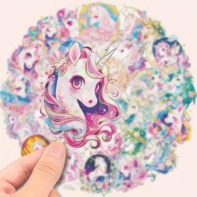 Temu Stickers 30 - Shiny Unicorns PET.jpg