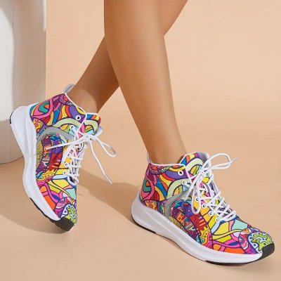 Temu Shoes 11 - Abstract Colourful Patterned Trainers.jpg