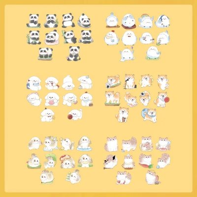 Temu Stickers 31 - Cute Fluffy Animals x 6 PET.jpg
