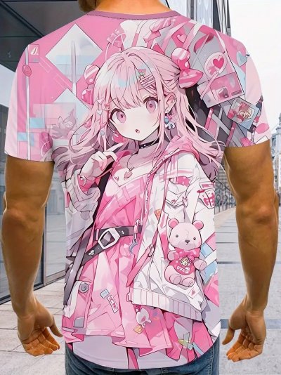 Temu Clothing 63 - Cute Anime Girl Pink T-Shirt.jpg