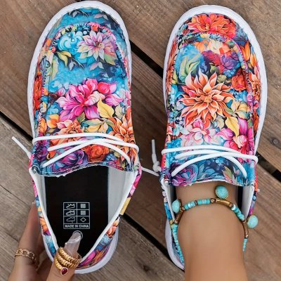 Temu Shoes 12 - Colourful Flower Pattern Trainers.jpg