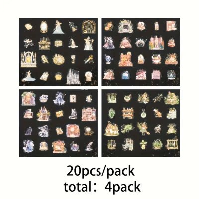 Temu Stickers 37 - Witch Themed Mystical Landscape Cauldrons Herbs Stars PET.jpg