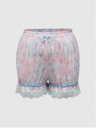Shein Clothing 09 - Pastel Blue Pink Rainbow Star Lace Frill Bloomers.png