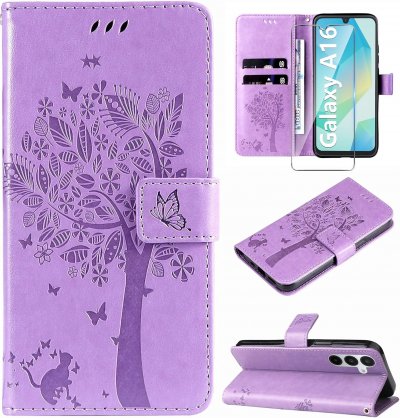 Purple Butterfly Leather Phone Case.jpg