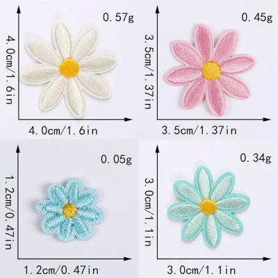 Temu Sewing 01 Image 02 - Embroidered Flower Patches Mixed Colours x 36.jpg
