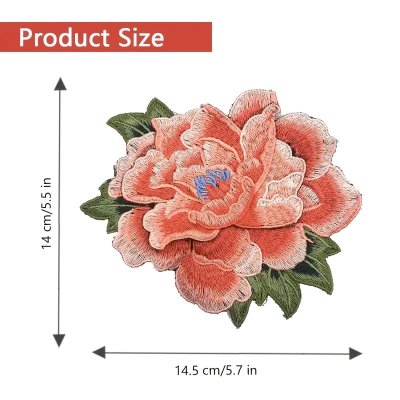 Temu Sewing 03 Image 02 - Embroidered Chinese Peony Appliques x 3 Red Green Blue.jpg