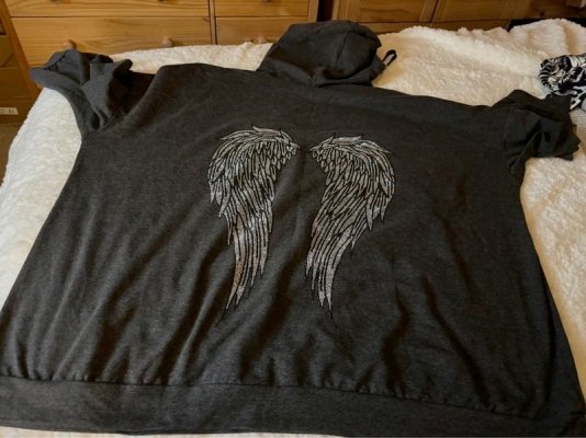 Vinted Porte à Porte Angel Wings Grey Black Hoodie Image 02 Back.jpg