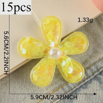 Temu Textiles 13 Image 04 - Sequin with Pearl Center Embroidered Hippie Flower Appliques x 15 ...jpg