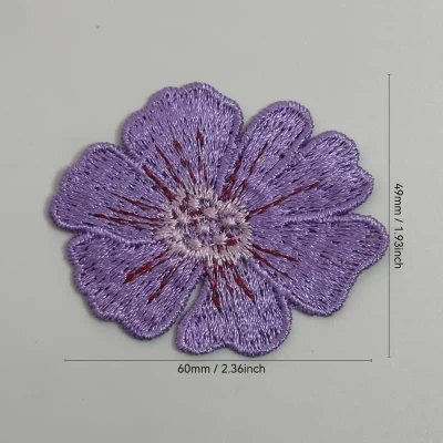 Temu Textiles 10 Image 02 - Orange Flower Pink Centre Flower Appliques 5 x 2.jpg