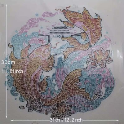 Temu Textiles 18 - Gold Red Diamond Painting Plastic Rhinestone Iron-On Heat Transfer Decal Pa...jpg