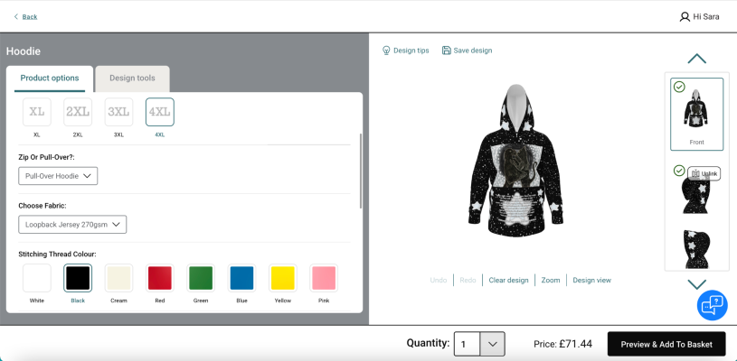 Cat Raven Lovers Hoodie Image 1 Front.png