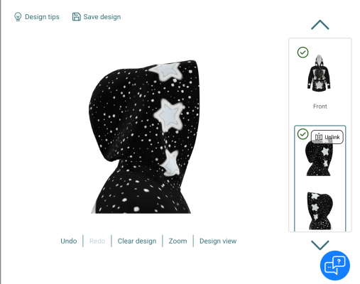 Cat Raven Lovers Hoodie Image 2 Left and Right Hood.png