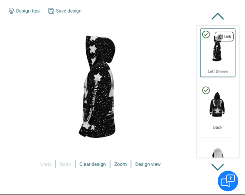 Cat Raven Lovers Hoodie Image 4 Left Sleeve.png