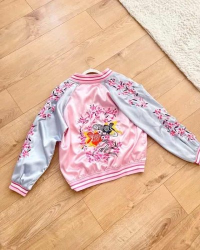 Vinted Pink and Grey Sukajan Embroidered Jacket Image 2 Back.jpg