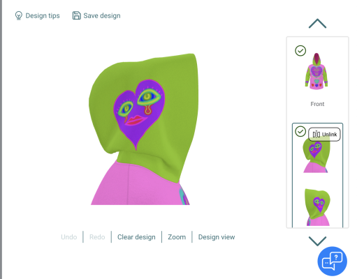 God of Spring and Solstice Hoodie Image 2 Hood.png