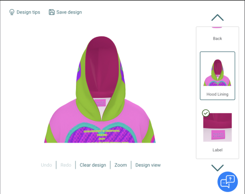 God of Spring and Solstice Hoodie Image 5 Hood Lining.png