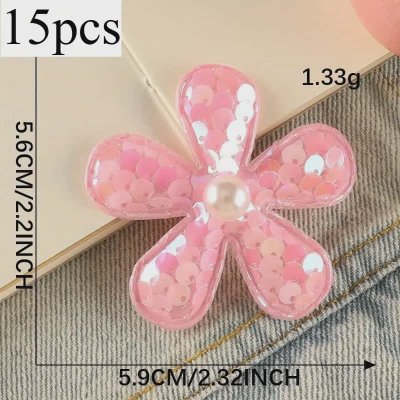 Temu Textiles 13 Image 01 - Sequin with Pearl Center Embroidered Hippie Flower Appliques x 15 ...jpg